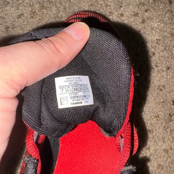 JJ WATT Reebok Red and Black Men's Shoes - Picture 6 of 6